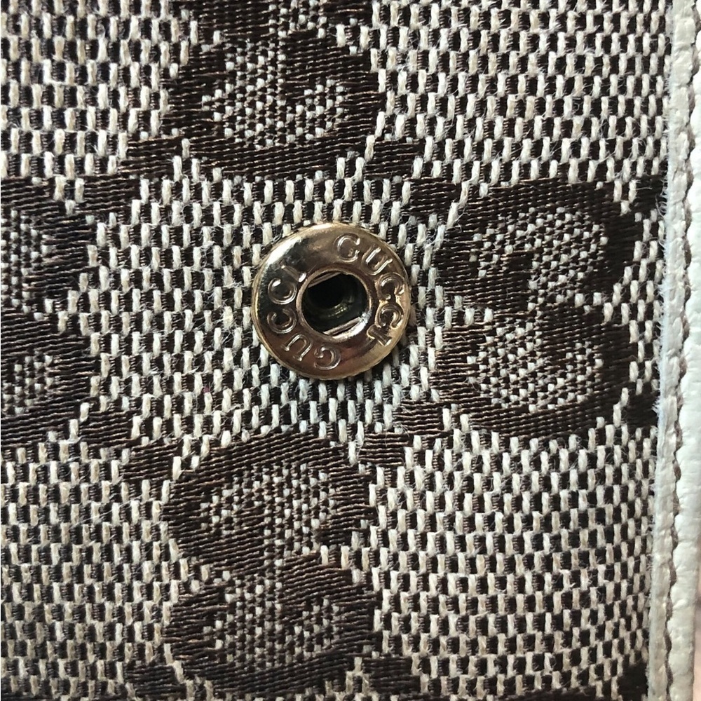 Gucci Canvas Monogram Wallet, Vintage, GUC - Picture 3 of 15